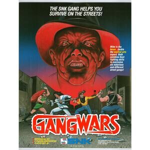 Gang Wars Video Game Flyer Original 1989 Retro 8.5" x 11" Street Fighting Art